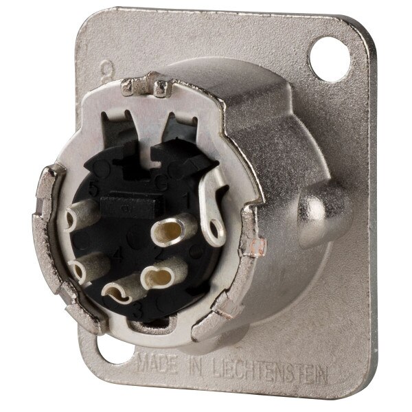 Main product image for Neutrik NC5MD-LX 5 Pin XLR DMX Male Panel Mount 092-2433